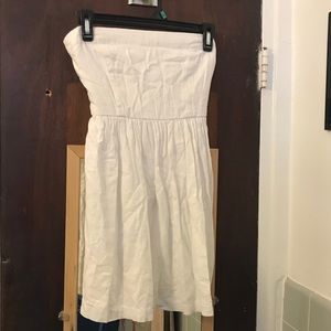 White Strapless Dress 👗